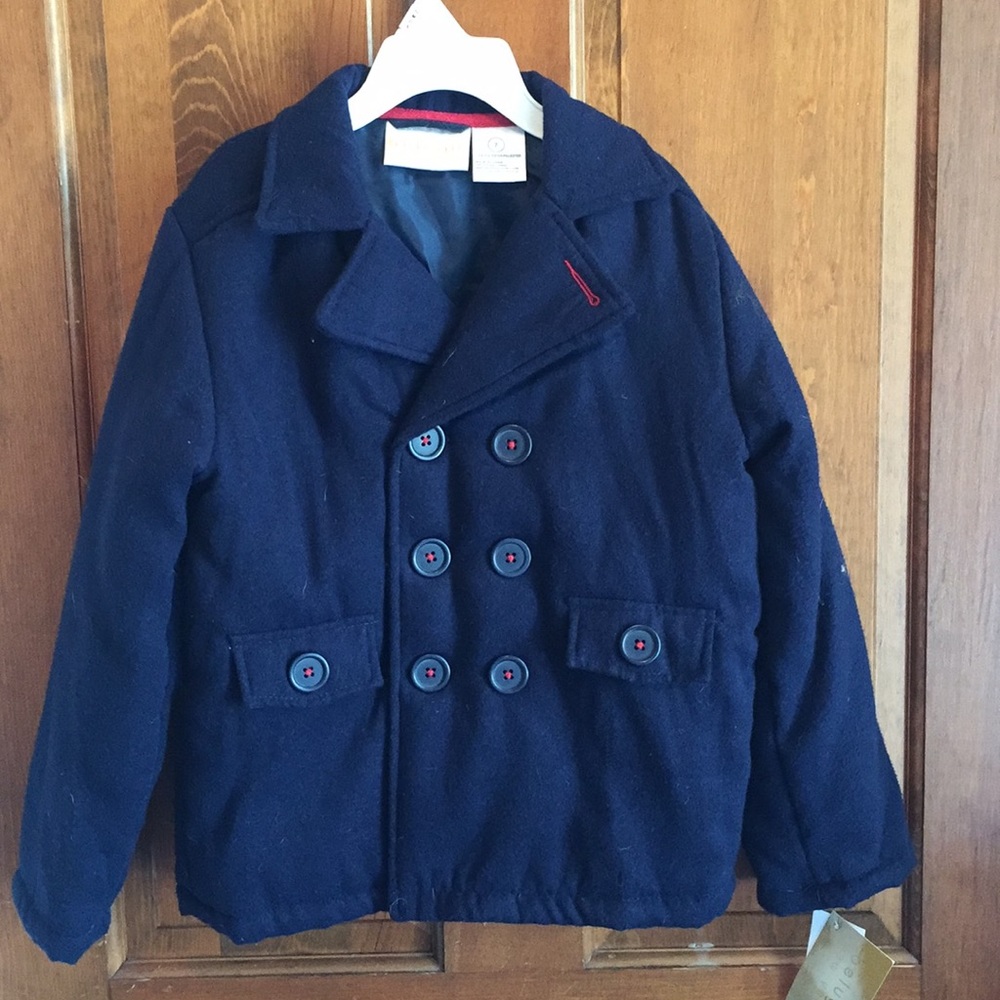 New beluga pea coat